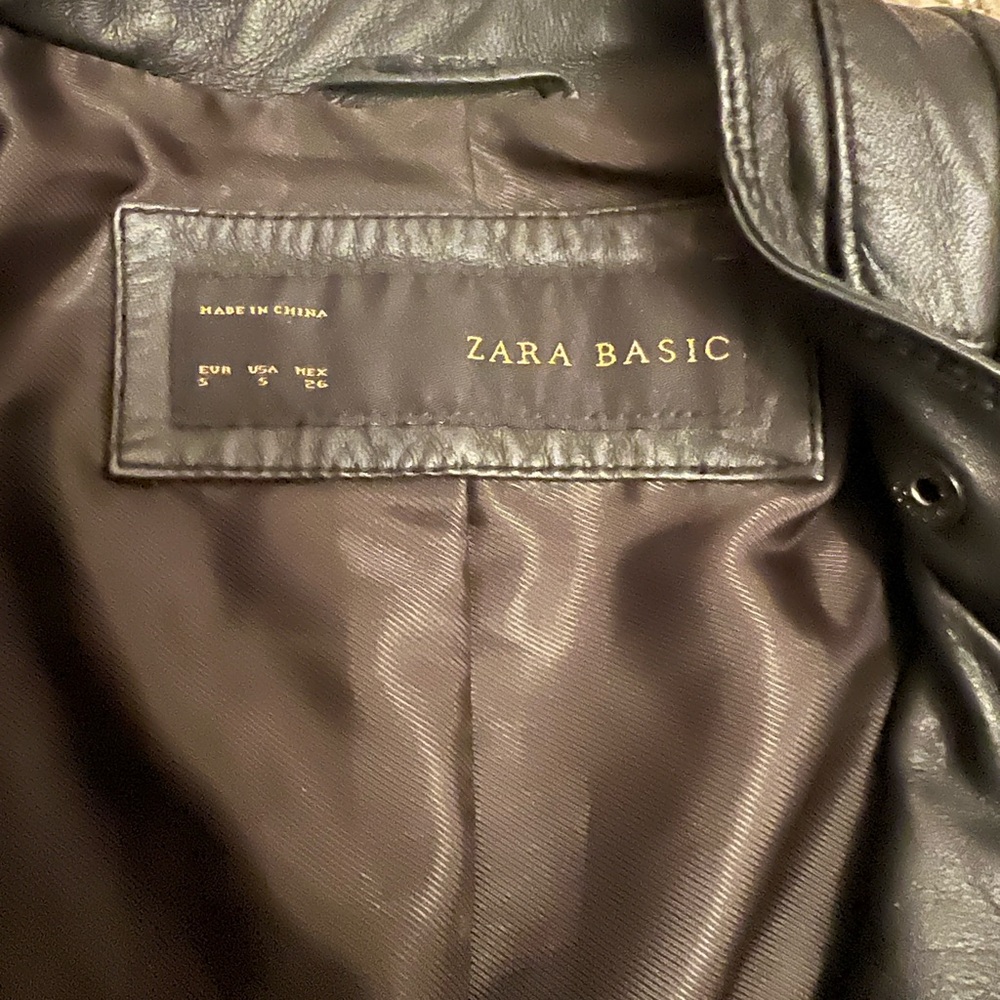 Zara Basic Moto Leather Jacket - image 3